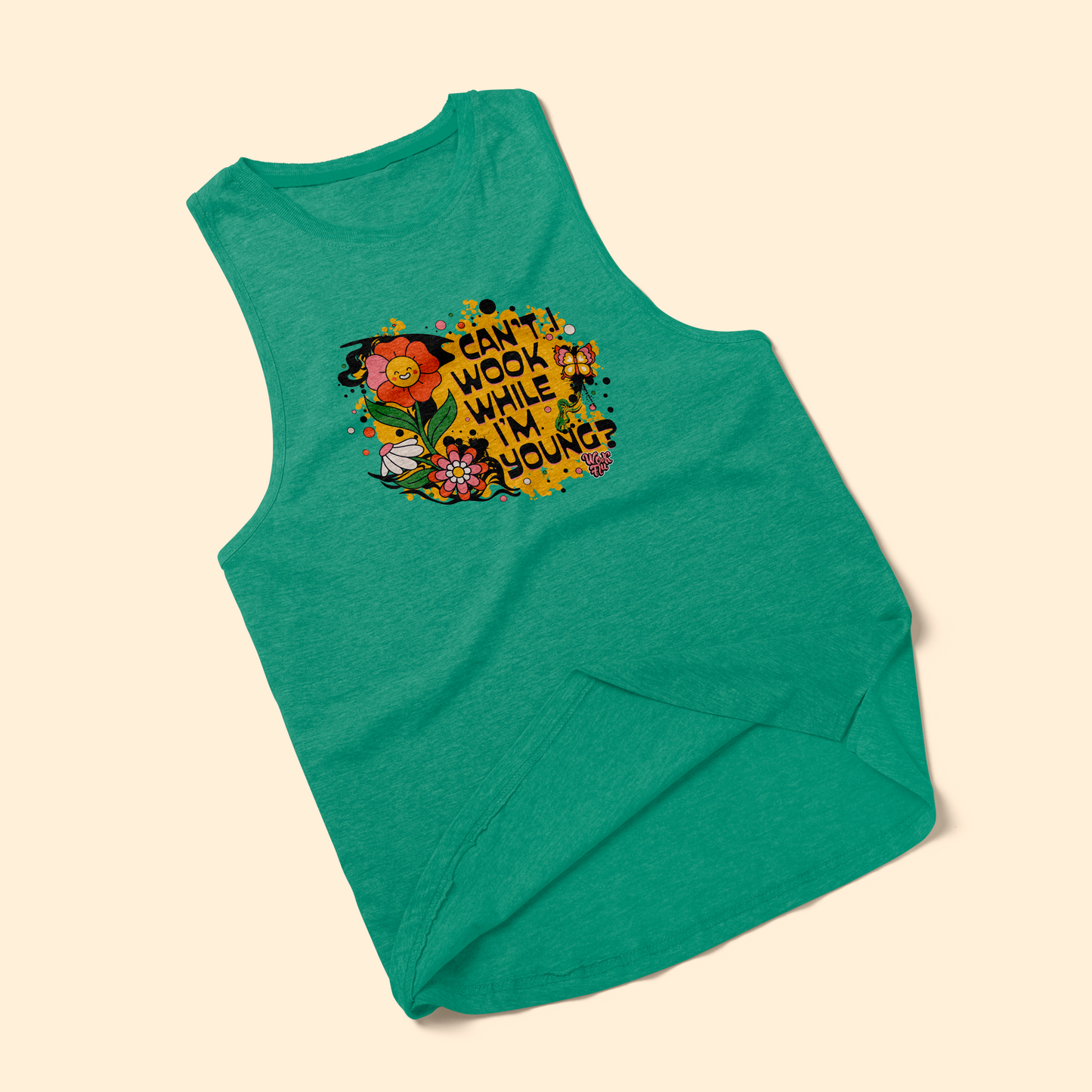 Wookflu™️ Chalkdust Torture, Can't I live while I'm young Women's Tank