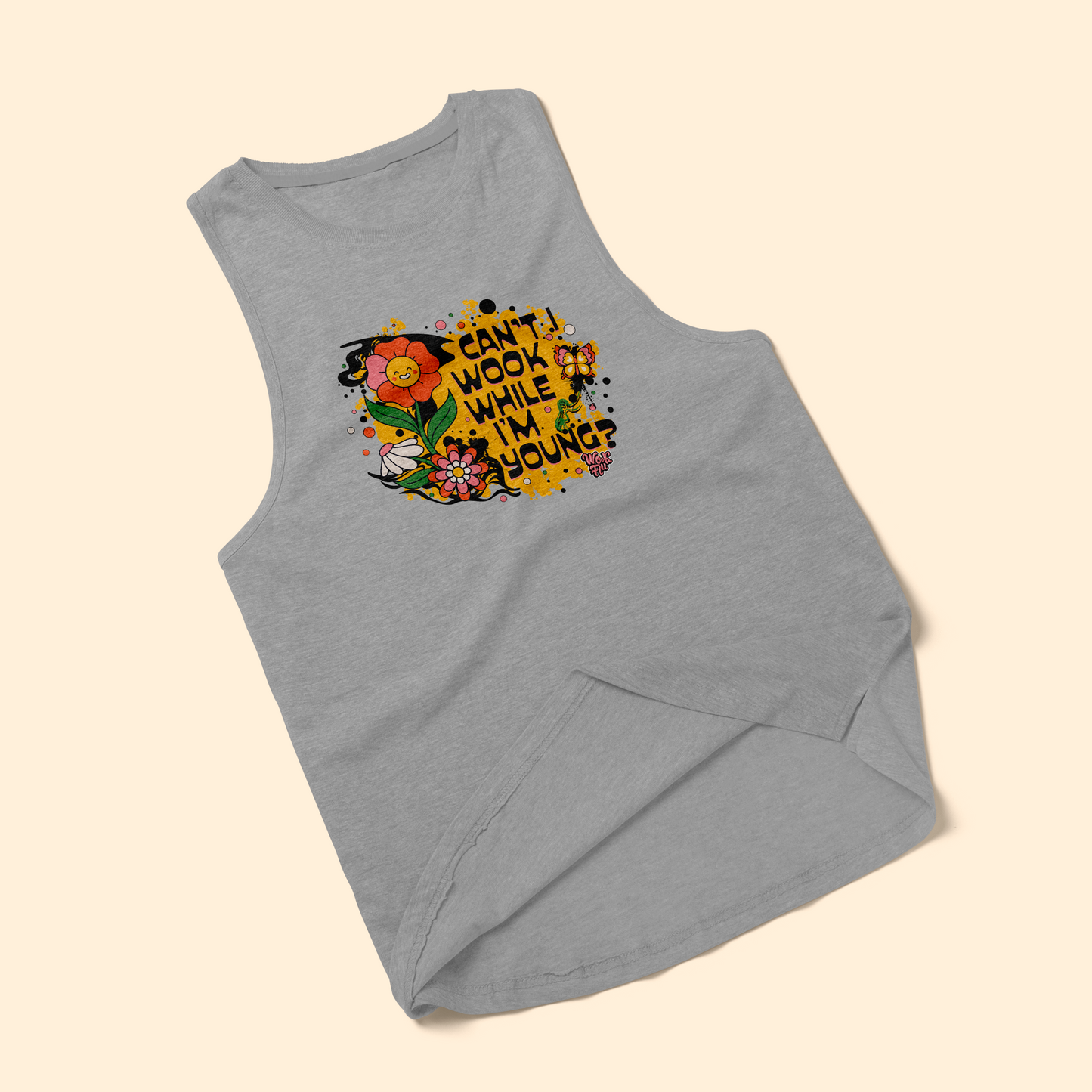 Wookflu™️ Chalkdust Torture, Can't I live while I'm young Women's Tank