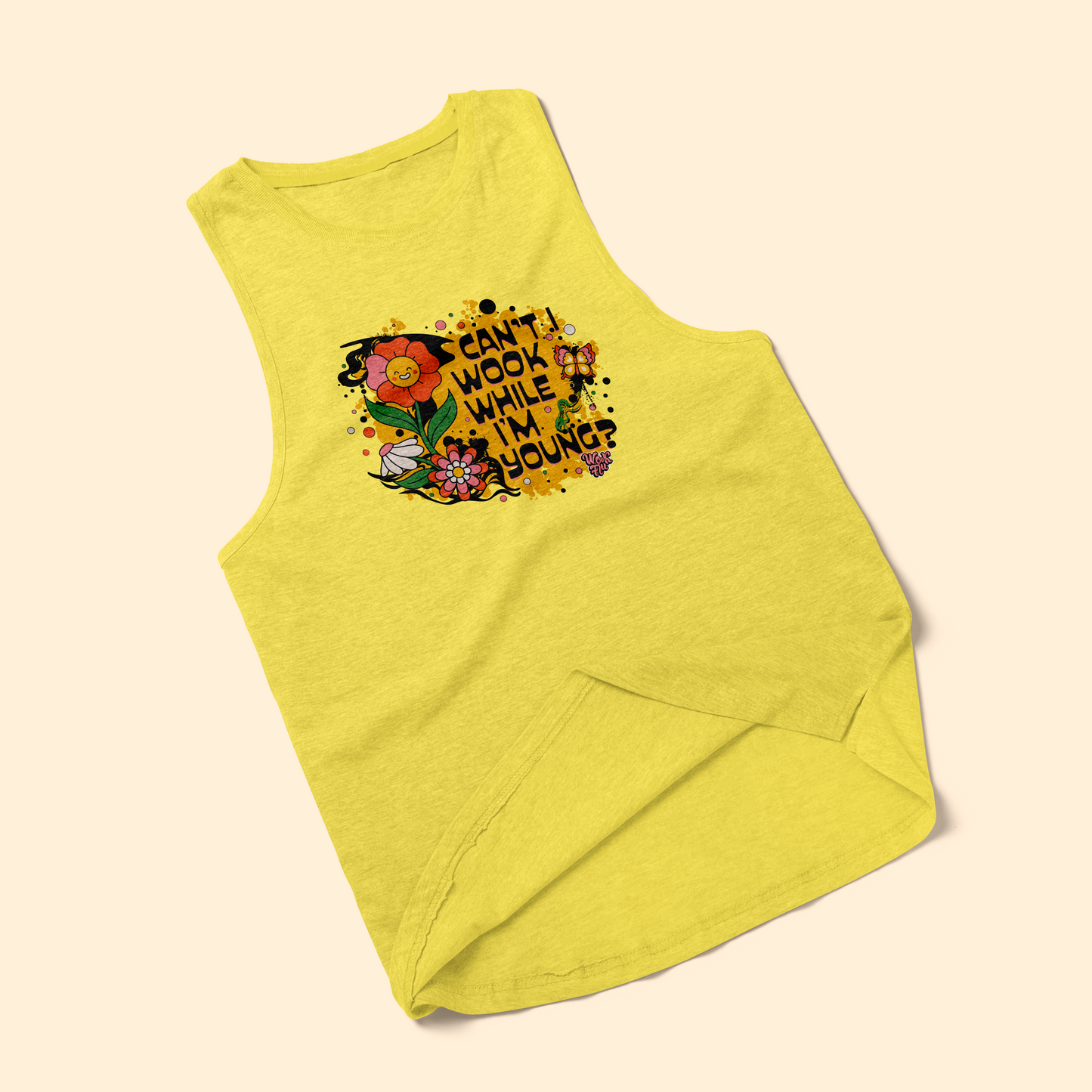 Wookflu™️ Chalkdust Torture, Can't I live while I'm young Women's Tank