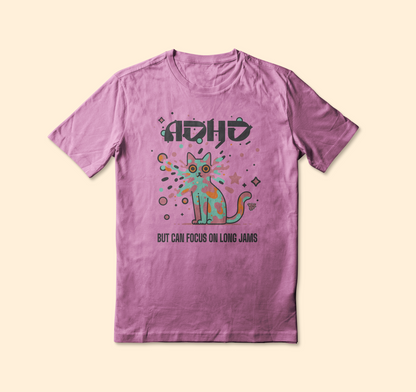 Wookflu®️ ADHD but can focus on long Jams shirt